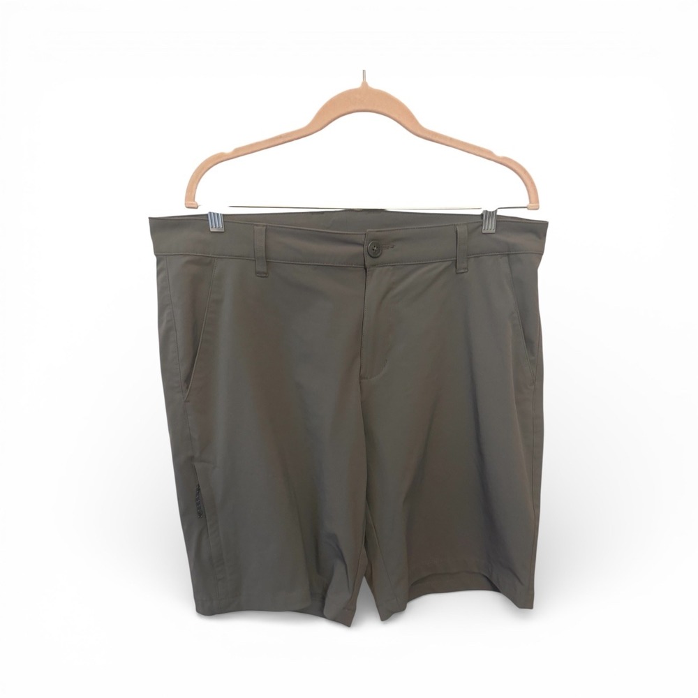 Columbia Silver Ridge Utility Shorts Mens 36 Gray Hiking Fishing 10 Inseam